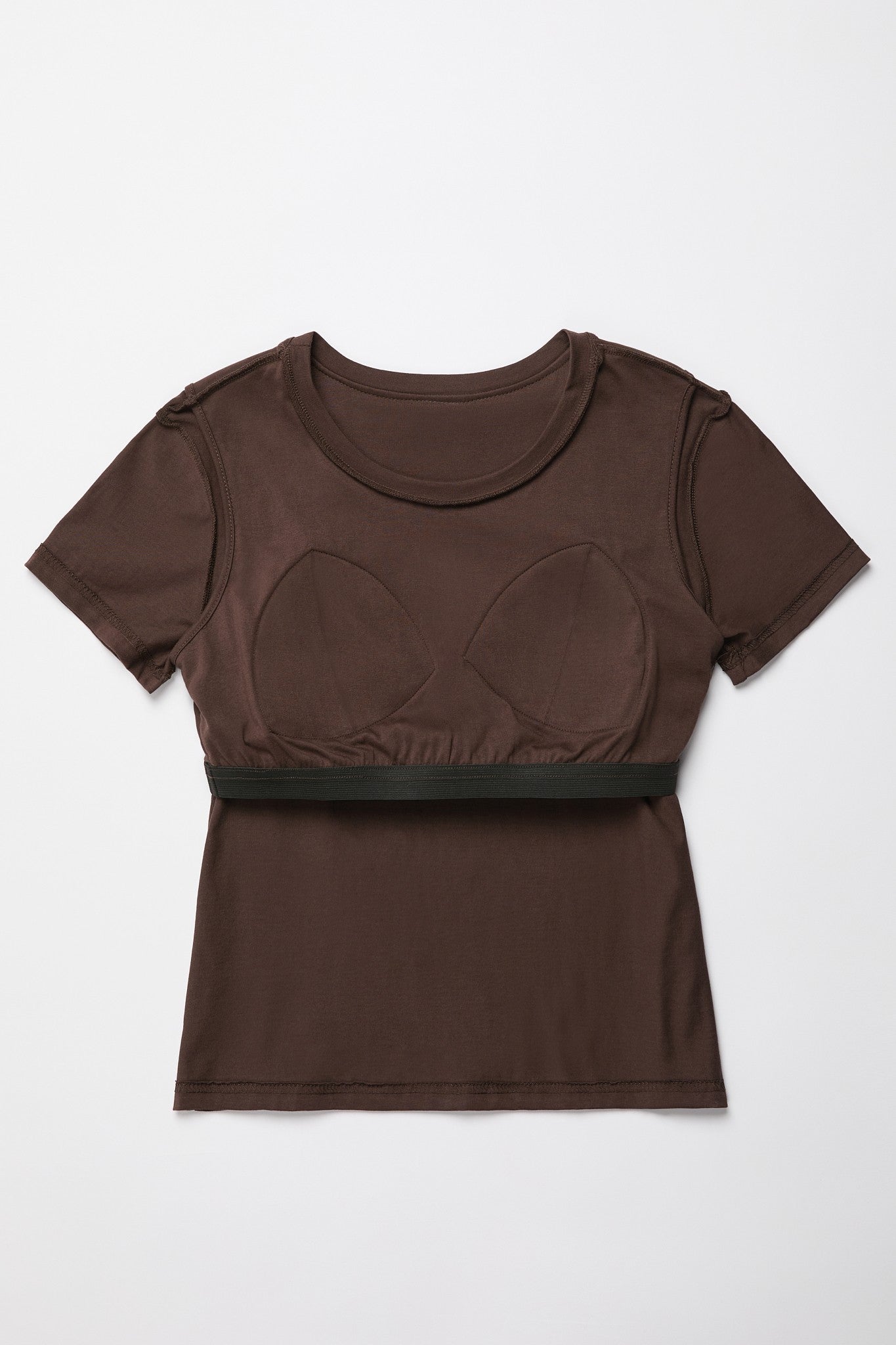 Cotton Short Sleeve Bra Shirt