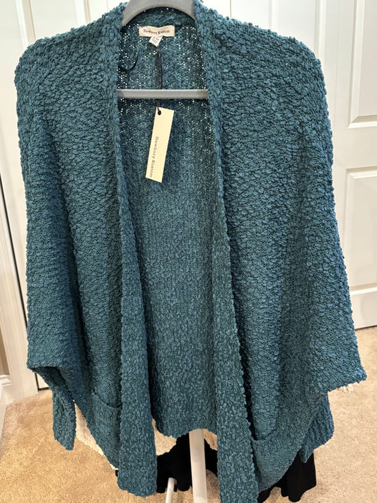 Pine Green Popcorn Cardigan
