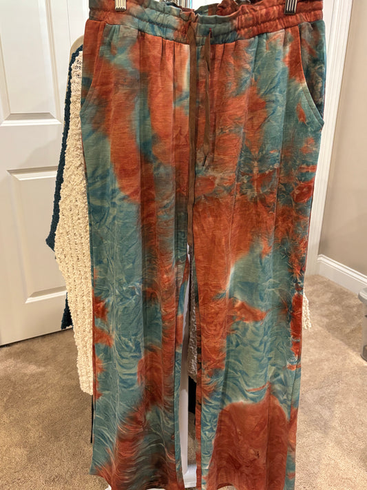 Tie Dye Linen Pants