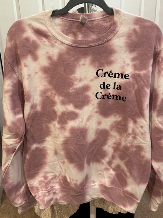 Pink//White Tie Dye Sweatshirt