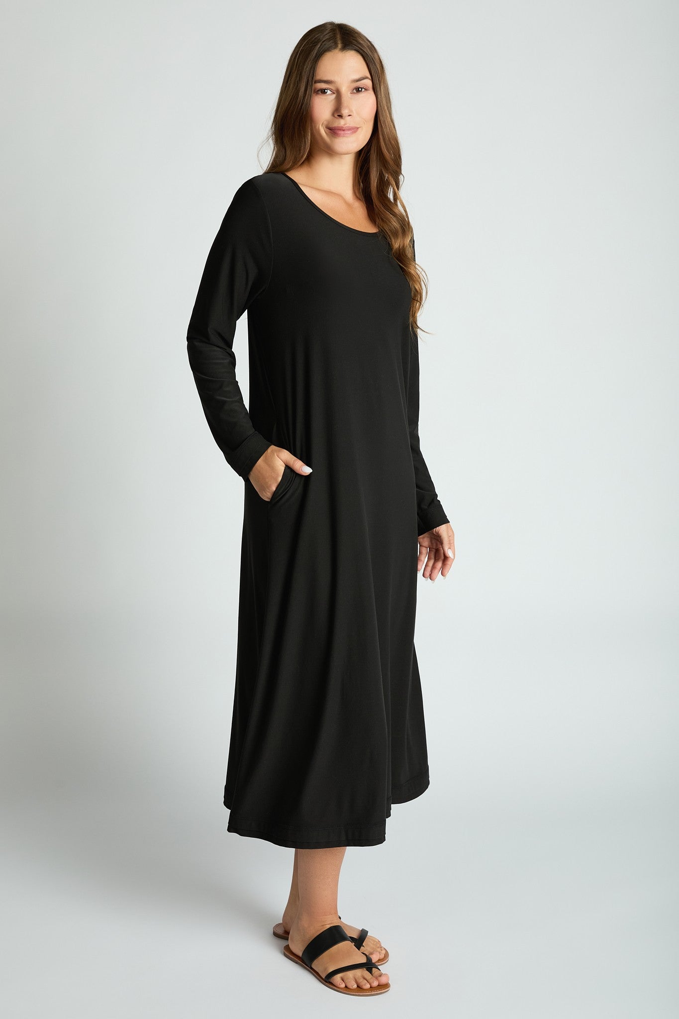 Jersey Knit Long Sleeve Bra Dress