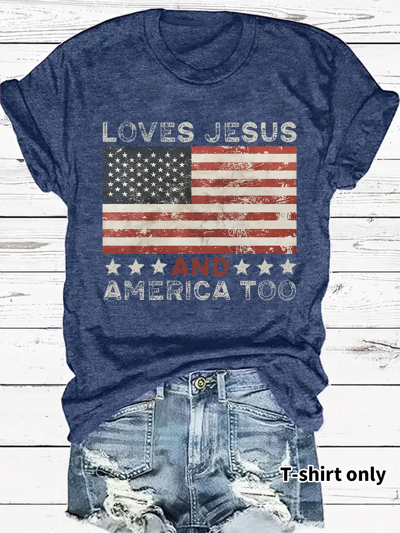 Loves Jesus and America T-shirt