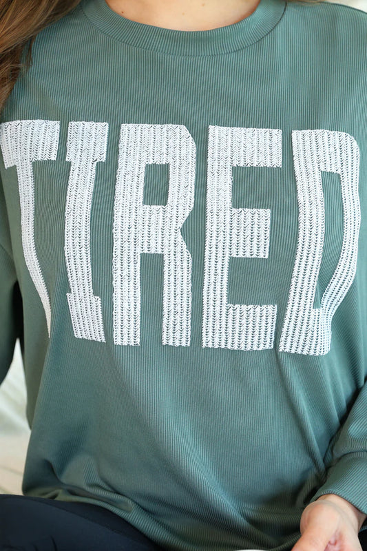 Tired Ribbed Long Sleeve