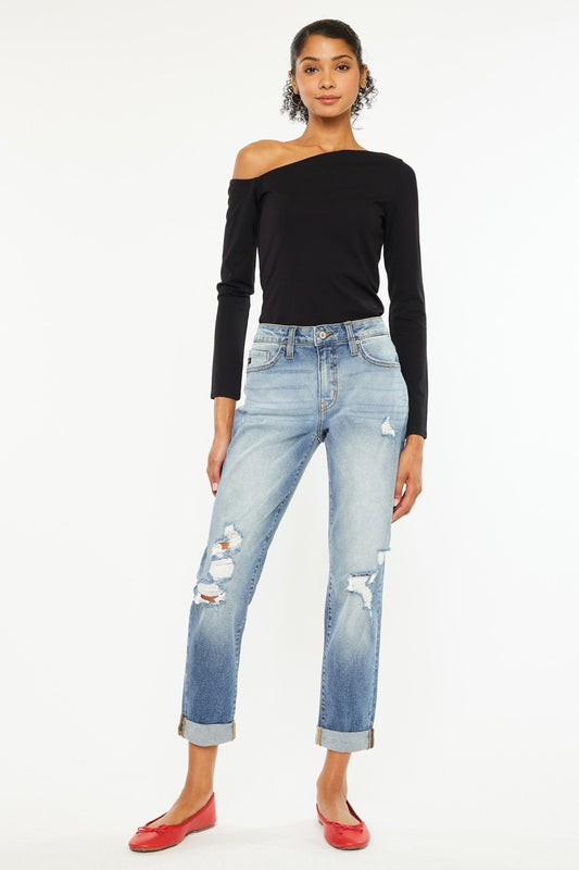 Skinny Fit Mom Jeans